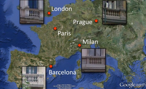 Wiederkehrende Elemente in verschiedenen Metropolen (Bild: Carnegie Mellon University/Inria/Ecole Normale Sup&eacute;rieure)